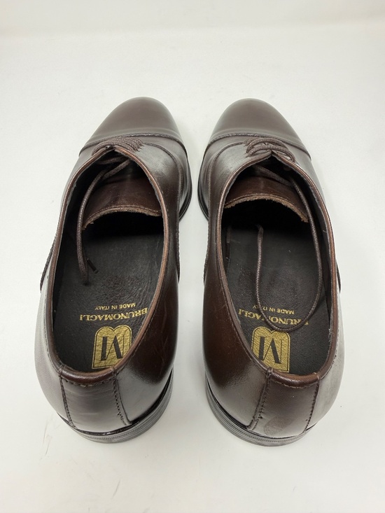 New Bruno Magli Adrian Cap Toe Oxford Brown Leather Sz 8